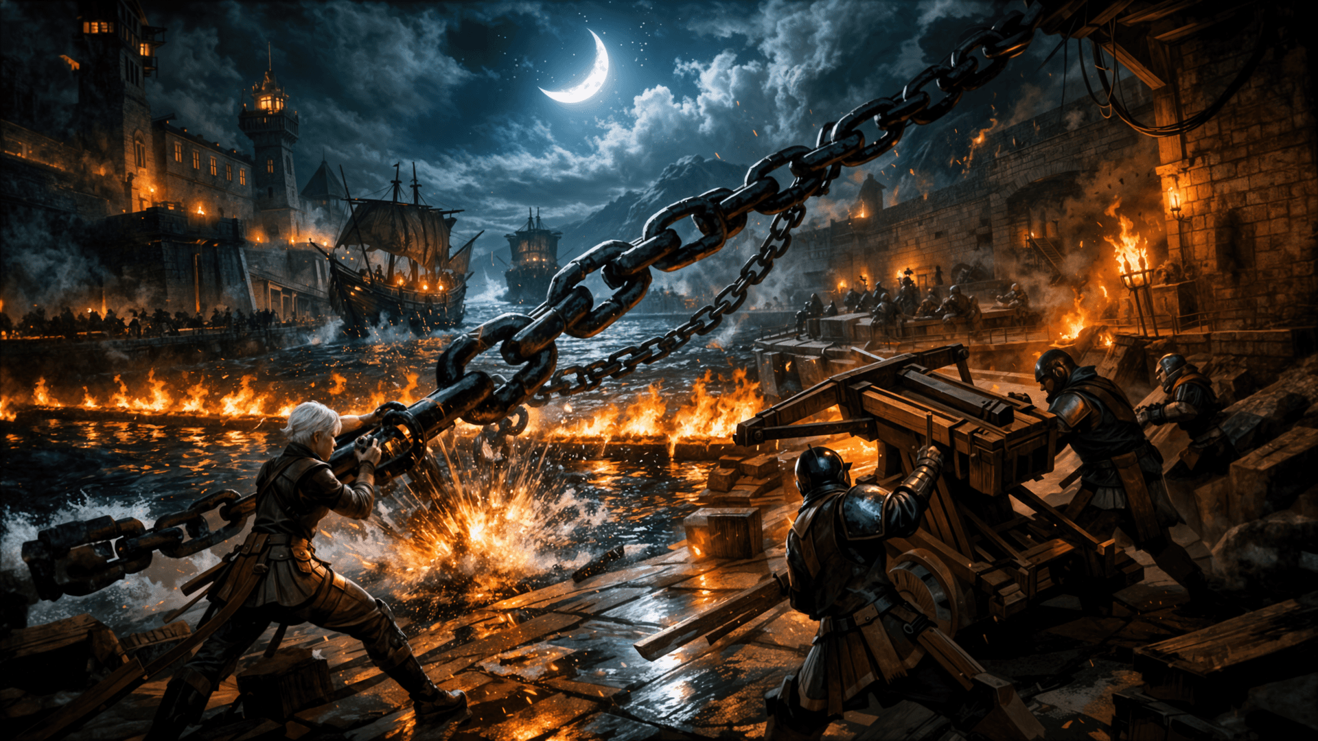 Shadowreach: military outpost at the edge of the Wyrmshadow Forest beneath Blackspire Cliffs