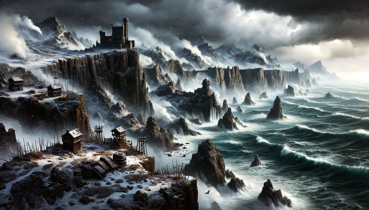 The Ravager's Coast — rocky cliffs where clans launch their raids